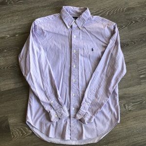 Like New!  Chambray blue striped button down.